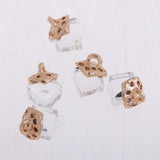 Max 5PCS/Lot Crystal Square Bead Pendant Necklace For Women Jewelry  White