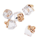 Max 5PCS/Lot Crystal Square Bead Pendant Necklace For Women Jewelry  White