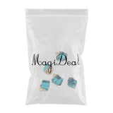 Max 5PCS/Lot Crystal Square Bead Pendant Necklace For Women Jewelry  Acid Blue