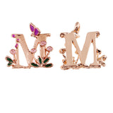 Max 26 English Letters Alloy Pendant DIY Jewelry Bracelet Necklace Pendant Decor M