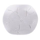 Max Circular Alloy Lotus leaf Pattern Coasters Tea Cup Accessories Silver White