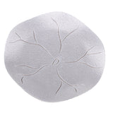 Max Circular Alloy Lotus leaf Pattern Coasters Tea Cup Accessories Silver White