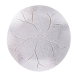 Max Circular Alloy Lotus leaf Pattern Coasters Tea Cup Accessories Silver White