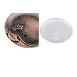 Max Circular Alloy Cow Design Pattern Coasters Tea Cup Accessories Silver White