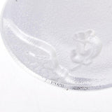 Max Circular Alloy Cow Design Pattern Coasters Tea Cup Accessories Silver White