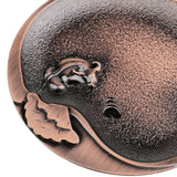 Max Circular Alloy Cow Design Pattern Coasters Tea Cup Accessories Bronze