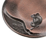 Max Circular Alloy Cow Design Pattern Coasters Tea Cup Accessories Bronze