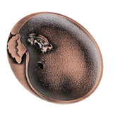 Max Circular Alloy Cow Design Pattern Coasters Tea Cup Accessories Bronze