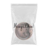 Max Circular Alloy Cow Design Pattern Coasters Tea Cup Accessories Bronze