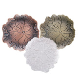 Max Alloy Cup Coasters Lotus Leaf Pad Cup Tray Tea Cup Accessories  Bronze