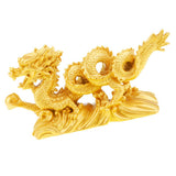 Max Chinese Dragon Fengshui Figurine Statue Ornaments Home Decor Crafts Gold