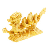 Max Chinese Dragon Fengshui Figurine Statue Ornaments Home Decor Crafts Gold