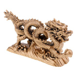Max Chinese Dragon Fengshui Figurine Statue Ornaments Home Decor Crafts Copper