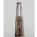 Max Japanese Style Black Bamboo Wall Vase Creative Home Decor Entrance Ornament