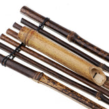 Max Japanese Style Black Bamboo Wall Vase Creative Home Decor Entrance Ornament