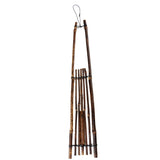 Max Japanese Style Black Bamboo Wall Vase Creative Home Decor Entrance Ornament