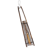 Max Japanese Style Black Bamboo Wall Vase Creative Home Decor Entrance Ornament
