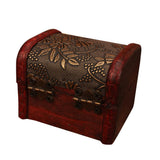 Max Chinese Retro Vintage Wood Mini Woman Jewelry Box Necklace Storage Box Case