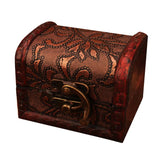 Max Chinese Retro Vintage Wood Mini Woman Jewelry Box Necklace Storage Box Case