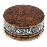 Maxbell Leopard Print Creative Solid Wooden Ashtrays Round Thailand Style Ashtrays