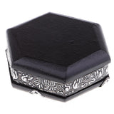Maxbell Original Exquisite Elephants Pattern Floral Ashtrays Wood Crafts 11x11x4cm