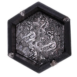 Maxbell Original Exquisite Elephants Style Floral Ashtrays Wood Crafts 13x13x4.3cm