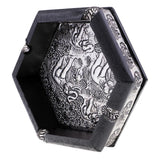 Maxbell Original Exquisite Elephants Style Floral Ashtrays Wood Crafts 13x13x4.3cm