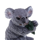 Max Wildlife Animals Action Model Toy for Chidren Gift Koala Koala Eating Leaves