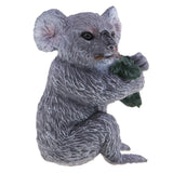 Max Wildlife Animals Action Model Toy for Chidren Gift Koala Koala Eating Leaves