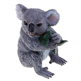 Max Wildlife Animals Action Model Toy for Chidren Gift Koala Koala Eating Leaves