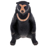 Max Wildlife Animals Action Model Toy for Chidren Gift Sitting Asian Black Bear