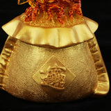Maxbell Natural Yellow Crystal Money Tree Bring Wealth Lucky Tree Pachira Home Decor
