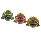 Max Resin Discoloration Three Feet Chinese Toad Cute Pet Tea Tray Turn Gold