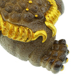 Max Resin Discoloration Three Feet Chinese Toad Cute Pet Tea Tray Turn Gold