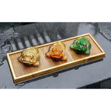Max Resin Discoloration Three Feet Chinese Toad Cute Pet Tea Tray Turn Red