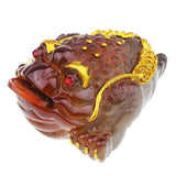 Max Resin Discoloration Three Feet Chinese Toad Cute Pet Tea Tray Turn Red