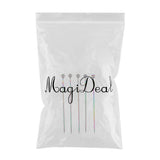 Max 5Pcs/set Stainless steel Cocktail Picks Cocktail Fruit Sticks Bar Tools Bead-Multicolor