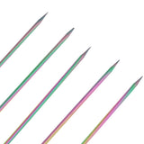 Max 5Pcs/set Stainless steel Cocktail Picks Cocktail Fruit Sticks Bar Tools Bead-Multicolor