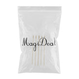 Max 5Pcs/set Stainless steel Cocktail Picks Cocktail Fruit Sticks Bar Tools Square -Gold