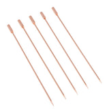 Max 5Pcs/set Stainless steel Cocktail Picks Cocktail Fruit Sticks Bar Tools Cylinder-Rose Gold