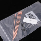 Max 5Pcs/set Stainless steel Cocktail Picks Cocktail Fruit Sticks Bar Tools Cylinder-Rose Gold