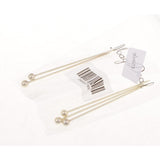 Max 5Pcs/set Stainless steel Cocktail Picks Cocktail Fruit Sticks Bar Tools Bead -Gold