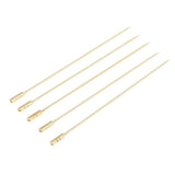 Max 5Pcs/set Stainless steel Cocktail Picks Cocktail Fruit Sticks Bar Tools Cylinder -Gold