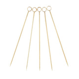 Max 5Pcs/set Stainless steel Cocktail Picks Cocktail Fruit Sticks Bar Tools Circle -Gold