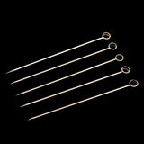 Max 5Pcs/set Stainless steel Cocktail Picks Cocktail Fruit Sticks Bar Tools Circle -Gold