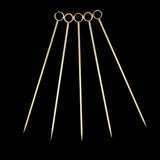 Max 5Pcs/set Stainless steel Cocktail Picks Cocktail Fruit Sticks Bar Tools Circle -Gold