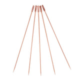 Max 5Pcs/set Stainless steel Cocktail Picks Cocktail Fruit Sticks Bar Tools Square-Rose Gold