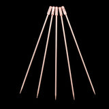 Max 5Pcs/set Stainless steel Cocktail Picks Cocktail Fruit Sticks Bar Tools Square-Rose Gold