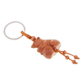 Max Chinese Solid Mahogany Carving Car/Bag/Purse Key Ring Pendant Keychain 2