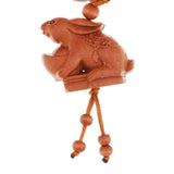 Max Chinese Solid Mahogany Carving Car/Bag/Purse Key Ring Pendant Keychain 3